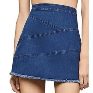 BCBGeneration Frayed Edge Mini Skirt